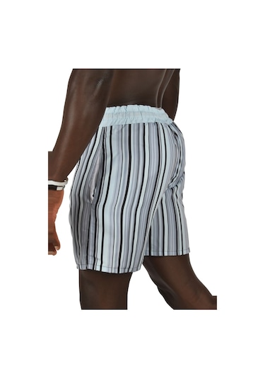 Deepsea Erkek Buz Mavisi File Astarlı Deniz Şortu 2403011