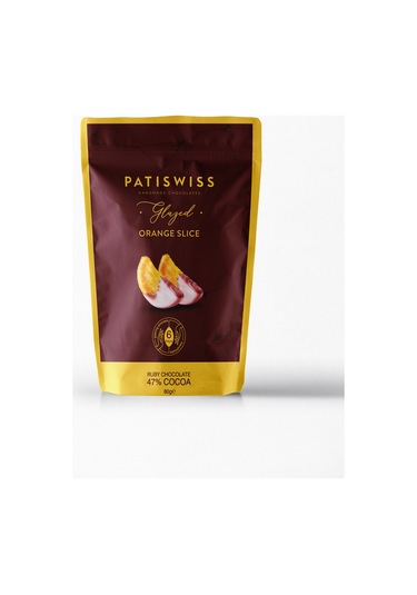 Patiswiss Glazed Ruby Çikolatalı Portakal Dilimi 80 G