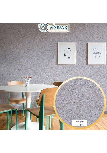 Vakar Premium Canli Siva Angel 12 2kg Paket HARDAL ZEMiN SiYAH BEYAZ DESEN