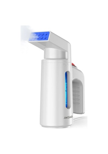 Fochsia Pancerka 700w Taşınabilir El Ütüsü 150ml Büyük Su Haznesi 10 Buhar Deliği Beyaz