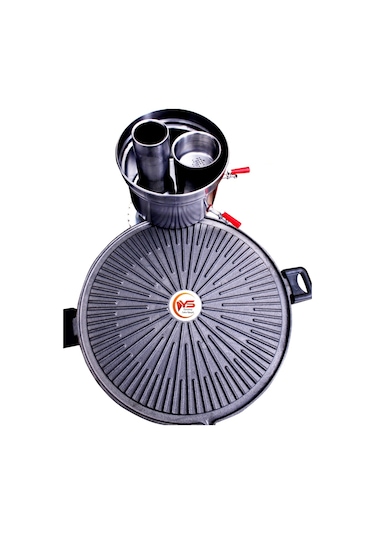 Yaramış 14 Parça Demir Döküm Tüplü ve Kömürlü Mangal