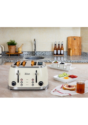 Zilan ZLN1214 1500 W Ekmek Kızartma Makinesi Retro