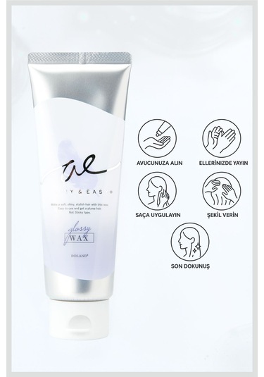 Cosmetex Roland Airy & Easy Glossy Hair Wax Parlak Ve Esnek Saç Şekillendirici 100 ML