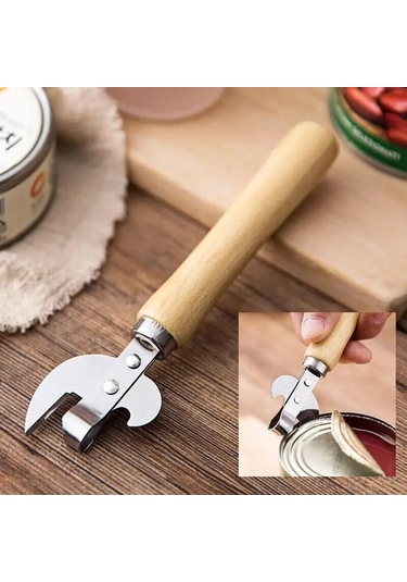Liangmei Konserve Açacağı, Çok Fonksiyonlu Şişe Açacağı, Ahşap