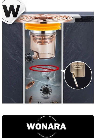 Premium Mutfak Banyo Uyumlu Dn40-dn50 Borular İçin Koku Ve Geri Akış Önleyici Gider Tahliye Aparatı