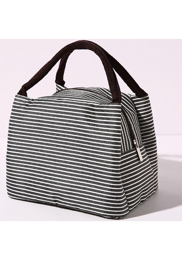 Siyah Kadın Erkek İçin Öğle Yemeği Çantaları Öğle Yemeği İçin Yalıtımlı Öğle Yemeği Kutusu Siyah