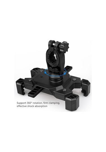 Jeemson Bisiklet Motosiklet Elektrikli Araçlar İçin 360 Döner, Saçma Sabit, Sarsıntı Emici Telefon Navigasyon Tutucusu Sarı Pla-01 Sarı