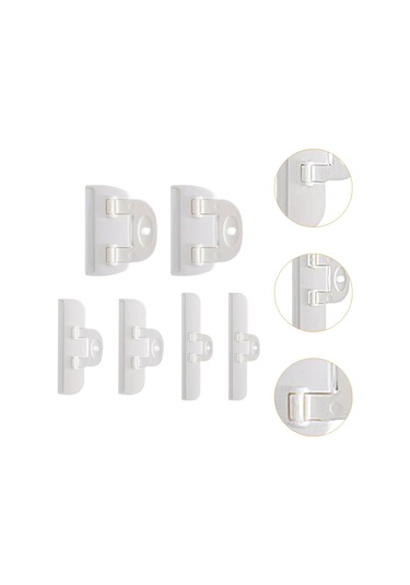 Suntek 6 Adet Cips Poşeti Klipsleri Fırın Kamp Ev İçin Beyaz