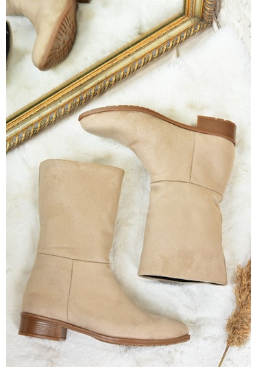 Fox Shoes  Ten Süet Düz Taban Günlük Kadın Bot L726597702 Ten-Süet