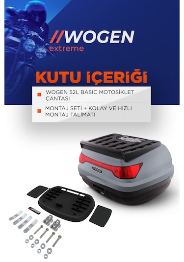 Wogen Wg52 Arka Çanta 52 L Basic Nardo Gri Nardo Gri