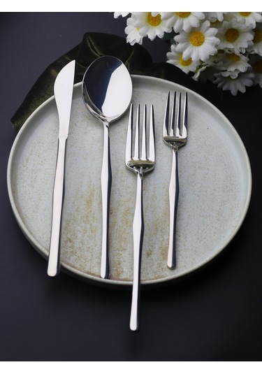 Anka 6 Kişilik 24 Parça Çatal Kaşık Bıçak Takımı Metal