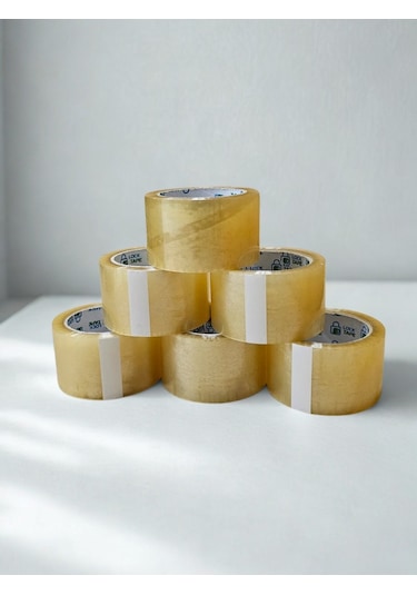 45mm Şeffaf Koli Bandı- 18 Adet - Hotmelt - Extra Güçlü Yapışma 18