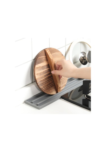 Suntek Silikon Tencere Kapağı Depolama Esnek Taşınabilir Gri