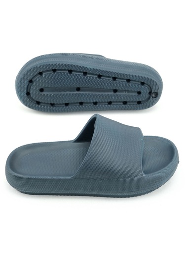 Gezer Yazlık Erkek Eva Banyo Bahçe Islak Zemine Uygun Terlik Lacivert
