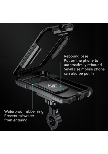 Wondernest Kewig Bisiklet Ve Motosiklet Su Geçirmez Telefon Braketi - Gidon Kutusu -