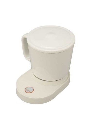 Novahub Akıllı Kablosuz Kahve Isıtıcı - 55 C, 15w Hızlı Şarj, Beyaz Seramik & Paslanmaz Çelik Tasarım Beyaz