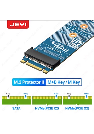 Jeyı M.2 Nvme Sata Çevirici Dönüştürücü M-key Nvme-pcıe 4.0 X4 64