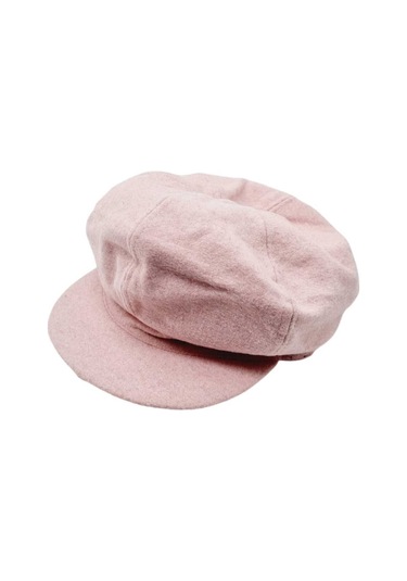 Uniquetrenders Kadın Arkadan Lastikli Kışlık Baretta Şapka Pudra