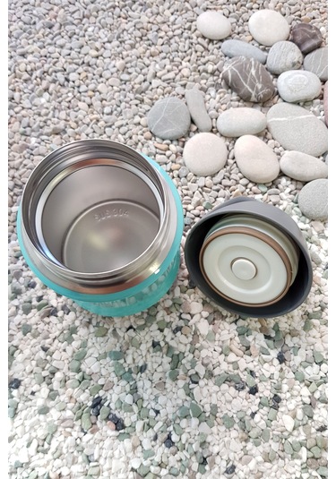 Mavi 304 Çelik 450 Ml Vakumlu Bebek Mama Saklama Termosu Mug Cin297mv Mavi