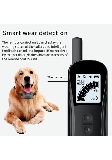 Singree Akıllı Köpek Eğitim Aracı: Uzaktan Kumandalı, 9 Seviyeli Eğitim, Giyme Algılama, Usb Şarj, 1000m Menzil