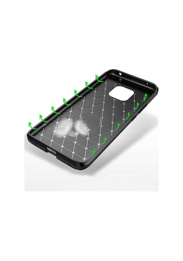 Huawei Mate 20 Pro Kılıf Karbon Silikon Case