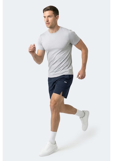 Slazenger Radıant Erkek Cepli Fıtness Lacivert Şort Lacivert