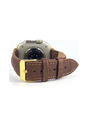 Dxl El Yapımı Hakiki Deri Kutulu İos Watch Uyumlu Kordon 38mm 40mm 41mm Uyumlu Watch Ultra Kayış