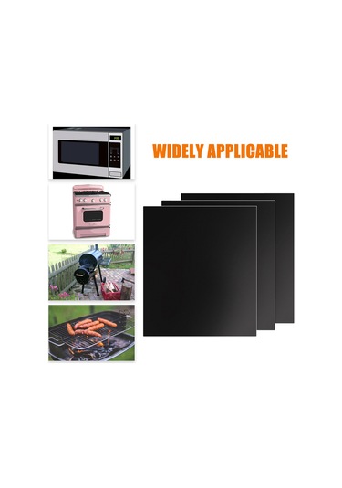 Jeemson 3 Adet Bakır Renkli Barbeque Izgarası Matı - 260 C Isı Dayanıklı, Yemek Tutmayan, Teflon Kaplı, Çok Amaçlı Izgara Ve Fırın Kiti Kahverengi