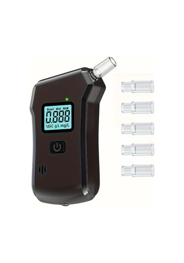 Willowhaven Black Alkometre Lcd Ekranlı 5 Ağızlık Hediyeli Kişisel Ve Ticari Kullanım İçin Taşınabilir