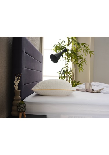 Tombul Ortopedik Düz Visko Yastık - Air Comfort Cilt Dostu Hava Alabilir Uyku Yastığı - Anti Uv 1 Adet Çok Renkli