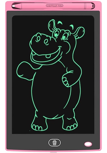 Snapbuy 8.5 İnç Lcd Çocuk Yazı Ve Çizim Tableti, Erken Eğitim Ve Uzaktan Öğrenim İçin El Yazı Tahtası Pembe