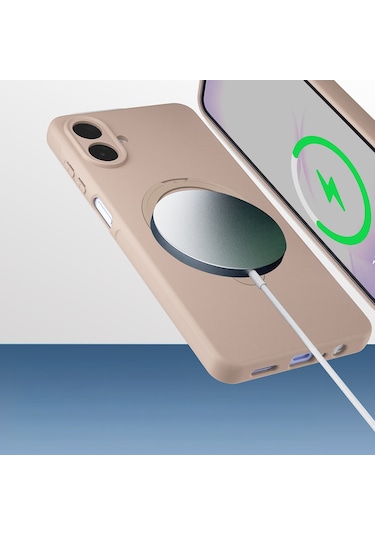 Subutu Galaxy A07 Kılıf M-safe Şarj Özellikli Standlı Sbt Samara Kapak - Pembe Pembe