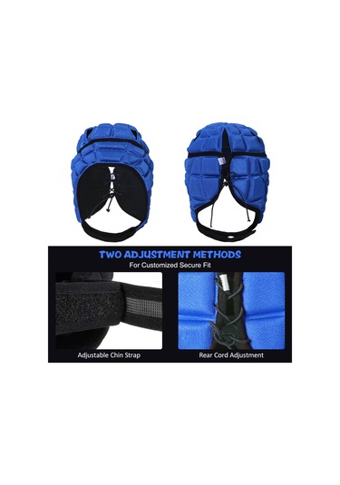 Geeroyoo Çocuklar İçin Yüksek Darbe Dirençli Eva Köpük Kaleci Kaskı, Ayarlanabilir Kayışlar, Nefes Alabilir Delikler, Kırmızı S Boy Kırmızı