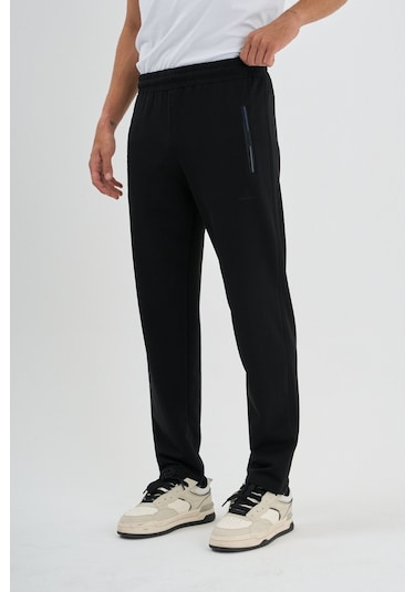 Shooter Sportswear Erkek Antrasit Eşofman Altı Nefes Alabilir Regular Kalıp Lastikli Ayarlanabilir Bel Siyah