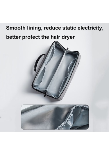 Baona Bn-ds010 İçin Büyük Kapasiteli Su Geçirmez Saç Kurutma Makinesi Saklama Çantası Gri