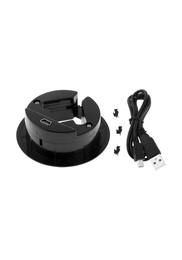 4 Bağlantı Noktası Usb Hub 2.0 Toz Kupası Siyah İle Usb Ayırıcı Adaptörü