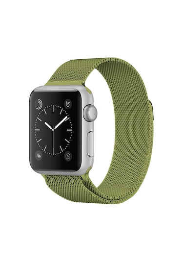 Apple Uyumlu  Watch 3 4 5 6 7 Seri 42 MM 44 MM 45 MM Metal Hasır Tme Kordon