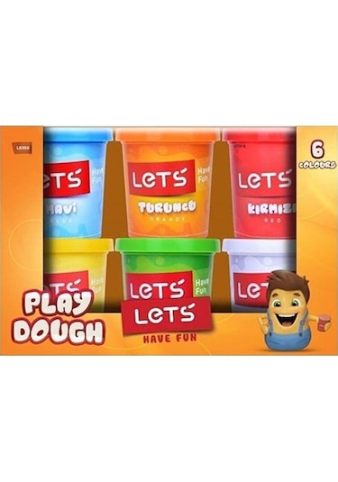 Let's 6 Renk Oyun Hamuru 690gr L8450