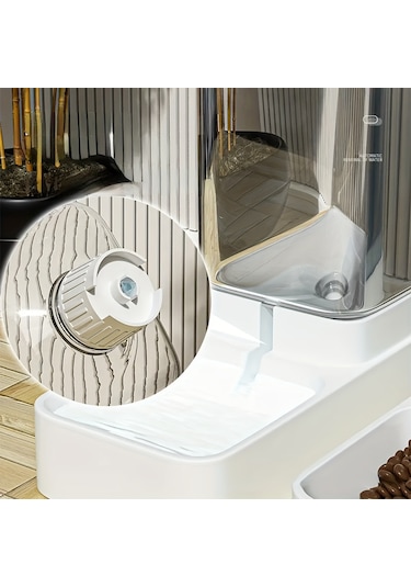 Ecronicword Köpekler Kediler İçin Otomatik Evcil Hayvan Besleyici Suluk Seti