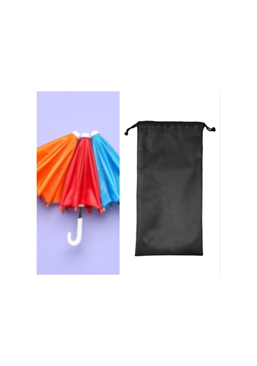 Homyl Bağcıklı Saklama Çantası Hafif Çadır 25cmx80cm Siyah