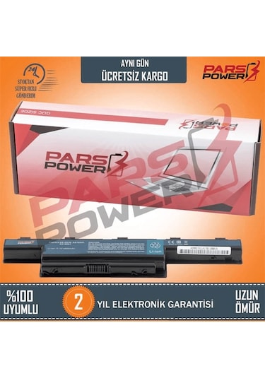 Acer Uyumlu Aspire E1-571G-33124G50Mnks (NX.M7CEY.001) Notebook Batarya - Pil (Pars Power) 11.1V 4400mAh. 416357