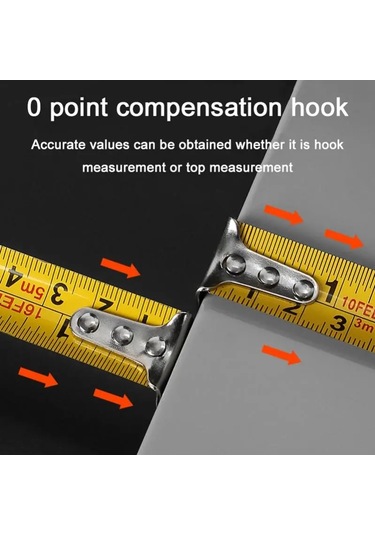 5m 19mm-hassas Şeffaf Çelik Mezura Geri Çekilebilir 3m 5 Metre Kalınlaşmış Kendinden Kilitlemeli Kauçuk Ağaç İşleme Aleti Metrik Şerit Cetvel