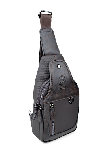 Kahverengi Koyu Kanvas Çanta Erkek Omuz Çantası Erkek Çapraz Çanta Kahverengi