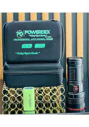 Powerdex Pd-10200 Profesyonel Avcı El Feneri 35w 3200 Lümen