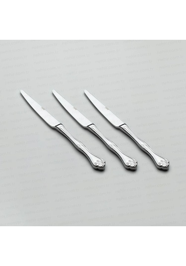 Nehir Lalezar Sade 12 Adet Yemek Bıçak Takımı Çelik