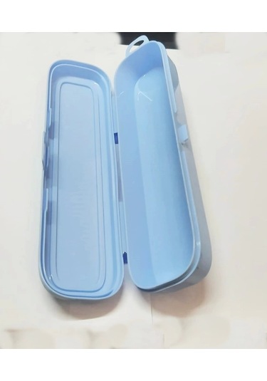 Turkuaz Multi Renkli Kapaklı Kalemlik Kutusu -çanta İçi Saklama - Diş Fırçası - Makyaj Fırçası Kutu