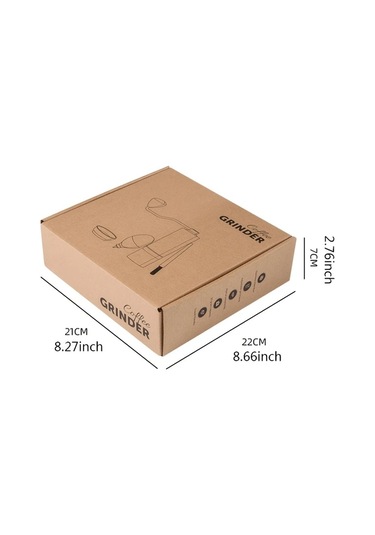 Honeybeeshop 4 Adet Manuel Kahve Cekirdegi Ogutucu Seti Simli Paslanmaz Celik Ogutucu Temizleme Fircasi Hediye Kutusu Ev Ofis Icin Ideal Hediye