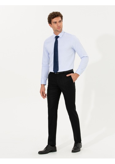 Cacharel Siyah Slim Fit Kumaş Pantolon