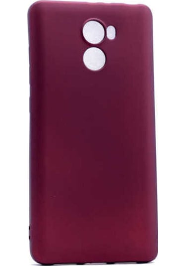 Xiaomi Redmi 4x Kılıf Zore Premier Silikon Kapak Mürdüm