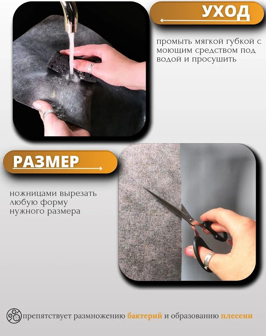 Upatano 40 50 Nanalı Bulaşık Kurutma Paspası 200046129 Gri